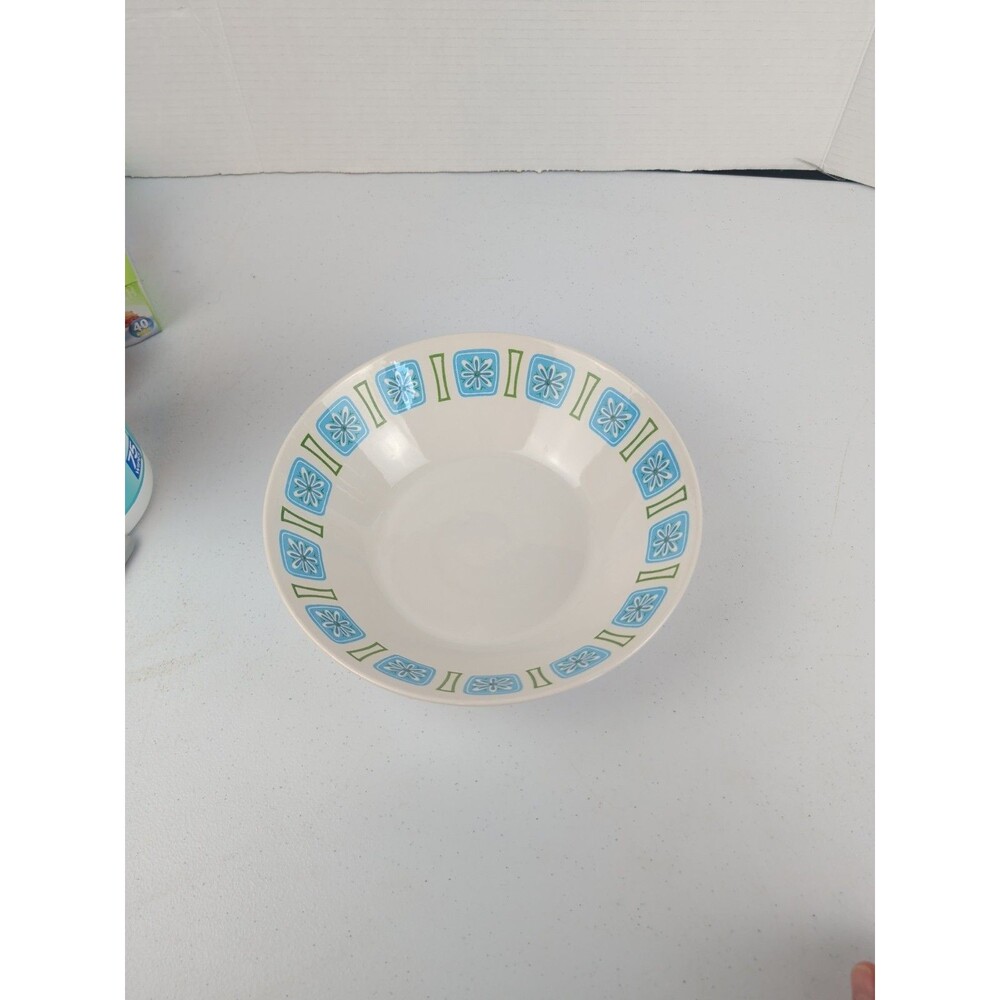VTG Style House Ironstone Nordic Retro Serving Bowl 9.5 Inch  MCM
